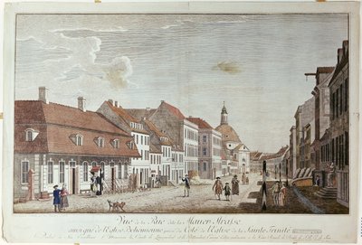 Vue de Mauer Strasse, Berlin, 1776 - Johann Georg Rosenberg